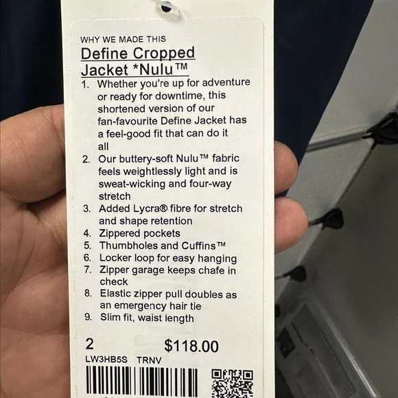 Lululemon define cropped jacket - Picture 2 of 2